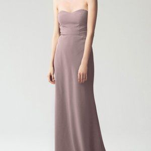 Jenny Yoo Kylie Dress in Fig size 2